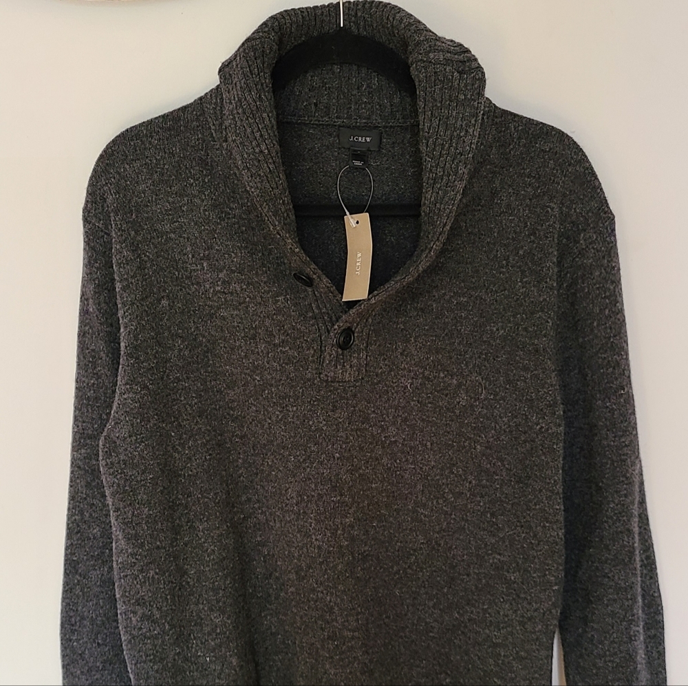 J Crew Soft Wool Sweater, Gray